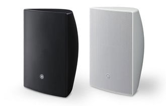 Utanpåliggande högtalare 8"baskon med en 1" soft dome tweeter, vit