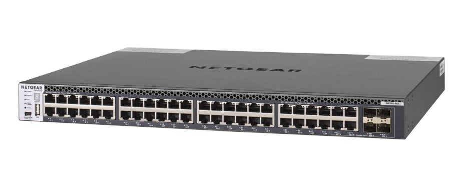 NETGEAR M4300-48X hanterad L3 10G Ethernet (100/1000/10000) 1U Svart