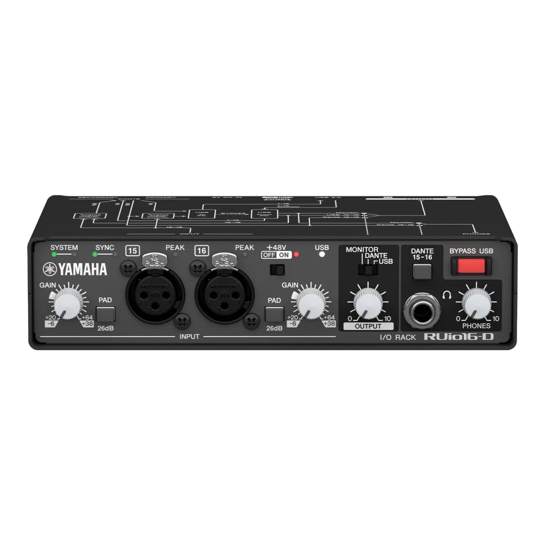 Audio interface Dante, USB, analog/ VST Rack Pro