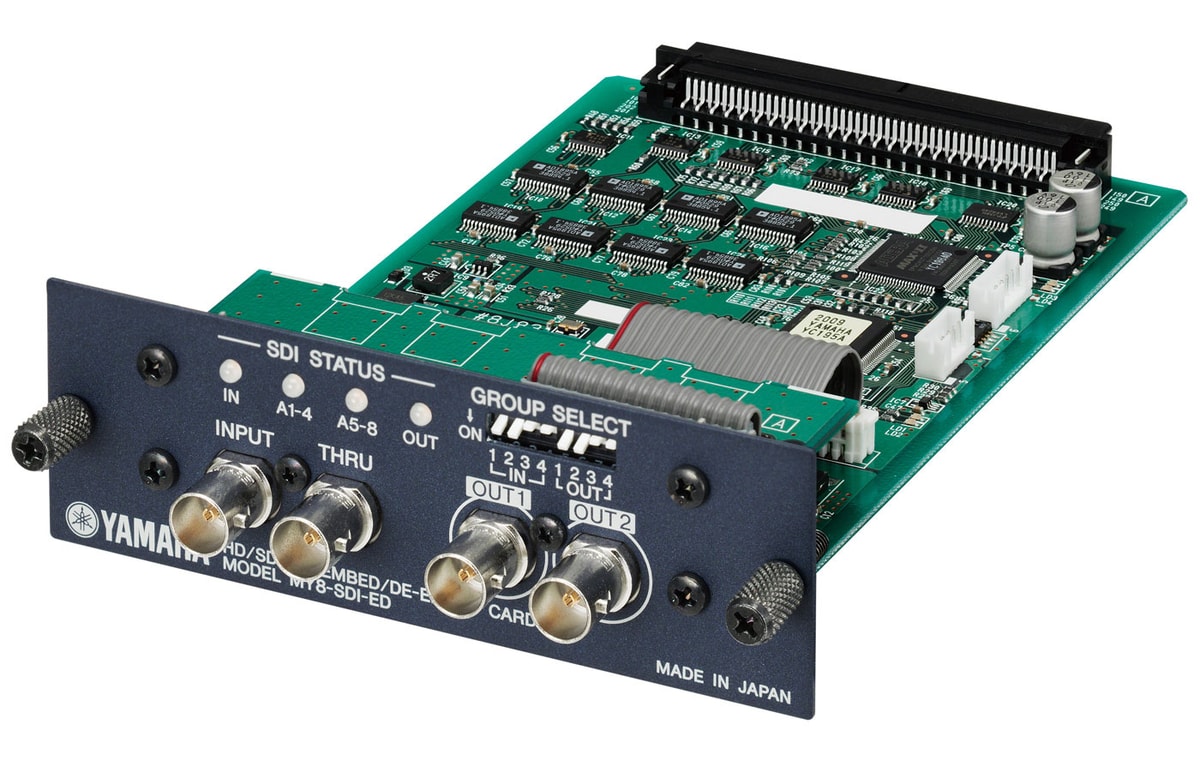 Mini-YGDAI HD-SDI/SD-SDI embedder/deembedder, 8 in/ut