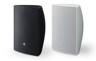 Utanpåliggande högtalare 8"baskon med en 1" soft dome tweeter, vit