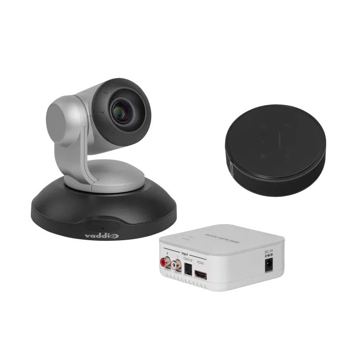Conferenceshot AV bundle med bordsmikrofon och HDMI-extractor, svart