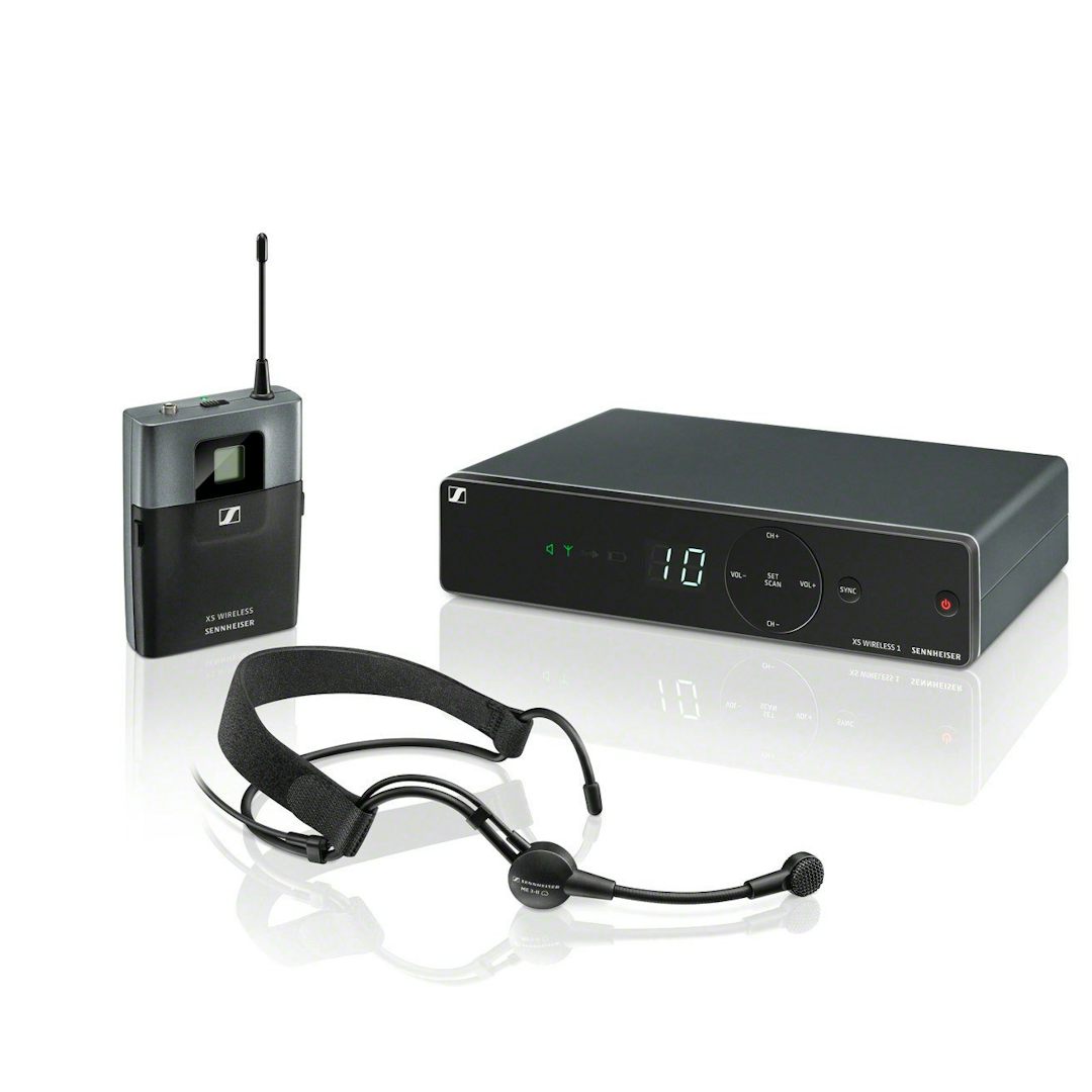 Trådlöst mikrofonsystem med bodypack och headmic (ME3), 614-638 Mhz