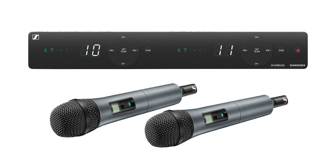 Trådlöst mikrofonsystem med två handmikrofoner (SKM-835), 823-865Mhz